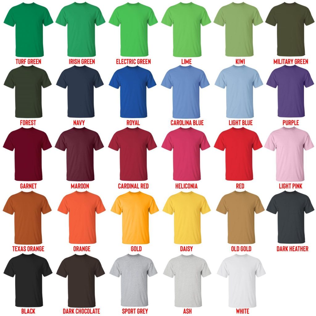 t shirt color chart - Rainbow Six Siege Merch